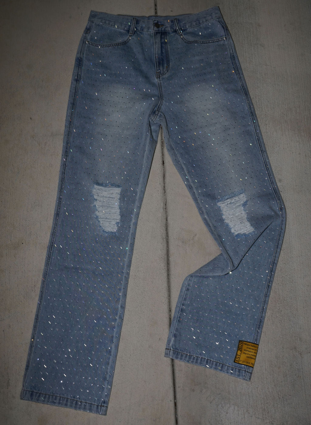 Rhinestone Denim