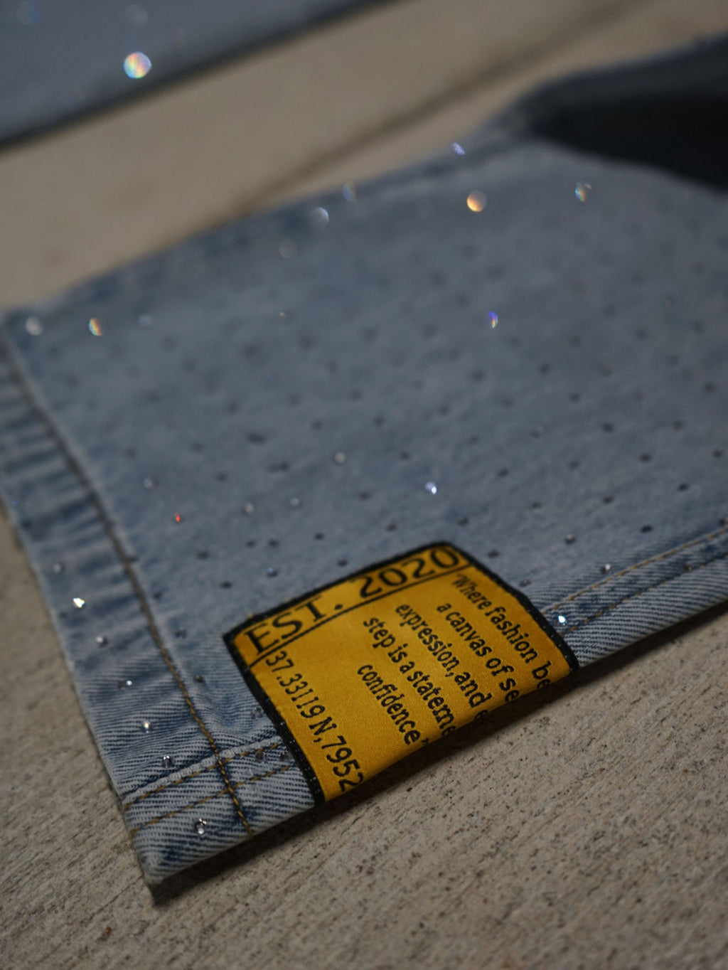 Rhinestone Denim